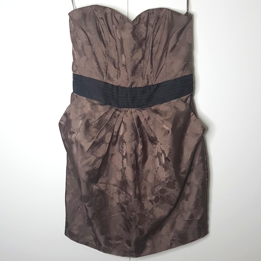 H&M Strapless Mini Dress With Pegged Skirt…